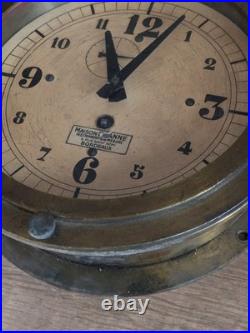 Horloge De Navire Ancienne A Restaurer