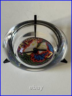 Horloge Design Cinétique Psychédélique Vintage Années 80 Horloge Design Cinétique Psychédélique Vintage Années 80