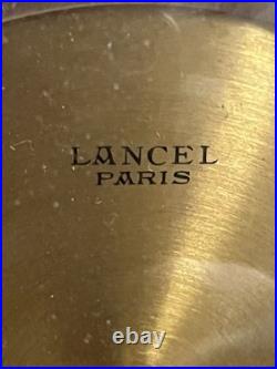 Horloge LANCEL Laiton Doré Hauteur 20cm Largeur 19cm Fonctionnement Ok Réveil