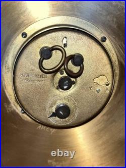 Horloge LANCEL Laiton Doré Hauteur 20cm Largeur 19cm Fonctionnement Ok Réveil