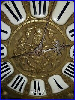 Horloge Lanterne Capucine Bronze Pendule Comtoise 18 Ème Clock Hold