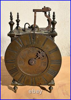 Horloge Lanterne Pendule Comtoise Louis XIV Clock 17/18 Eme