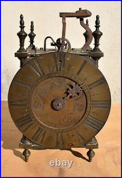 Horloge Lanterne Pendule Comtoise Louis XIV Clock 17/18 Eme