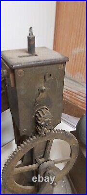 Horloge Pendule 18 ème Comtoise carillon Foret Noire enrouleur de ruban textile