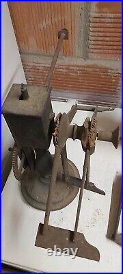 Horloge Pendule 18 ème Comtoise carillon Foret Noire enrouleur de ruban textile