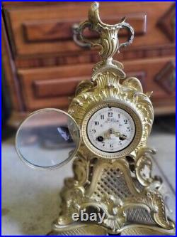 Horloge Pendule En Bronze L Francois Langres