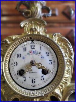 Horloge Pendule En Bronze L Francois Langres