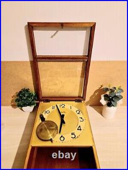 Horloge Pendule Murale Carillon Vintage des Années 1950 Electro Vedette