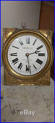 Horloge Pendule regulateur cheville carillon clocher comtoise gare clock