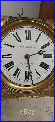 Horloge Pendule regulateur cheville carillon clocher comtoise gare clock