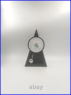 Horloge Pyramide à Balancier Design Postmoderne Vintage Années 80's dlg Memphis