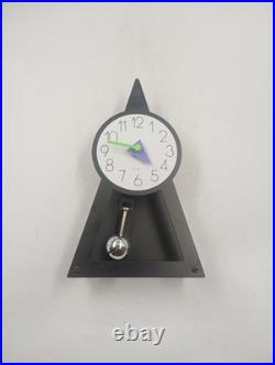 Horloge Pyramide à Balancier Design Postmoderne Vintage Années 80's dlg Memphis