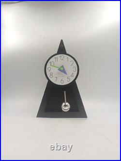 Horloge Pyramide à Balancier Design Postmoderne Vintage Années 80's dlg Memphis