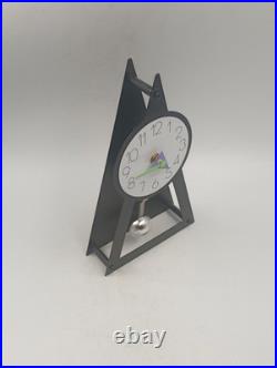 Horloge Pyramide à Balancier Design Postmoderne Vintage Années 80's dlg Memphis