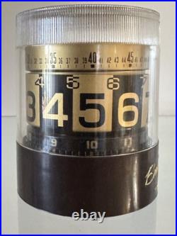 Horloge Réveil Rouleaux Design Space ge Japan Clock Vintage Annees 70