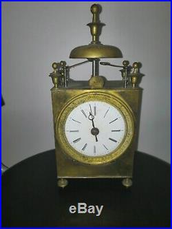 Horloge ancienne Réveil De Voyage Capucine