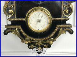 Horloge /carillon / Barometre / Epoque Napoleon III De 89 CM De H Orné De Bronze