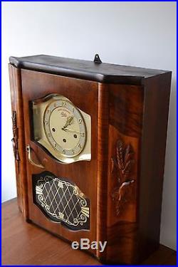 Horloge carillon ODO 11 marteaux 10 tiges gros rouleau numéro 24 ART DECO
