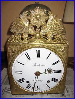 Horloge comtoise 3 cloches 1830