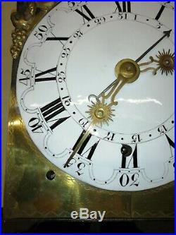 Horloge comtoise ancienne, 4 cloches, UHR, orologio, reloj, clock