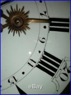 Horloge comtoise ancienne, 4 cloches, UHR, orologio, reloj, clock
