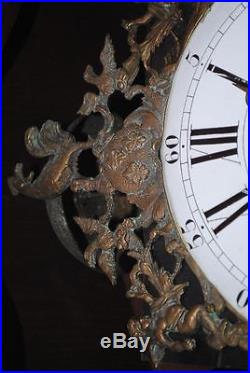 Horloge comtoise en noyer provençale XIXème