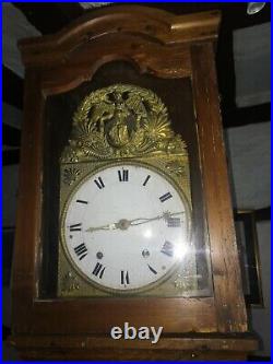 Horloge comtoise fin XVIII eme siecle. Les premiéres