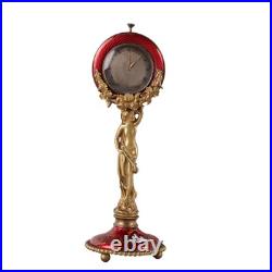 Horloge de Table Ancien Bronze Décorations France XXe Siècle Original