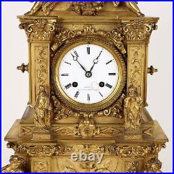Horloge de Table en Bronze Doré France XIXe Siècle