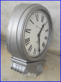 Horloge de gare Biangulaire en fonte Paul Garnier Paris 19eme PLM SNCF