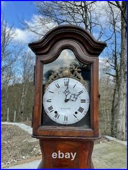 Horloge de parquet 18ème siècle avec son mouvement Hauteur 240cm