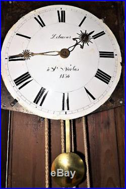 Horloge de parquet st Nicolas d'aliermont DELACOUR 1836