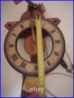 Horloge murale mécanique BUCO 1320 Réplique horloge du XIVe siècle Bois & Horloge murale mécanique BUCO 1320 Réplique horloge du XIVe siècle Bois &