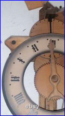 Horloge murale mécanique BUCO 1320 Réplique horloge du XIVe siècle Bois & Horloge murale mécanique BUCO 1320 Réplique horloge du XIVe siècle Bois &