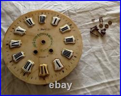 Horloge oeil de boeuf a remette en etat, cadran albâtre, comtoise, pendule