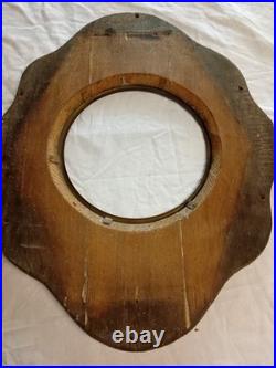 Horloge oeil de boeuf a remette en etat, cadran albâtre, comtoise, pendule