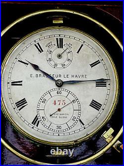 Horloge pendule Chronometre de Marine a Detente Ulysse Nardin TRANSATLANTIQUE