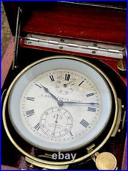 Horloge pendule Chronometre de Marine a Detente Ulysse Nardin TRANSATLANTIQUE