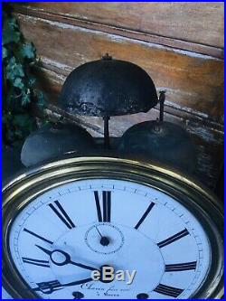 Horloge pendule Comtoise Chavin Morez a plusieurs Cloches