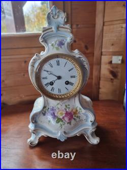 Horloge, pendule Porcelaine Royal Bonn