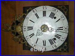 Horloge pendule comtoise ancienne, UHR, clock, reloj, orologio