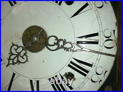 Horloge pendule comtoise ancienne, UHR, clock, reloj, orologio