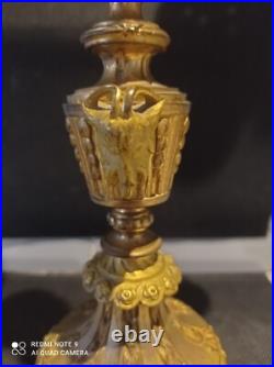 Horloge pendule en bronze doré 19e