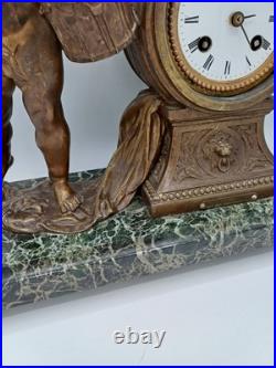 Horloge statue Par L. & F. Moreau Enfant du tambour Japy Frères Régule Horloge statue Par L. & F. Moreau Enfant du tambour Japy Frères Régule