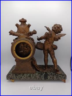 Horloge statue Par L. & F. Moreau Enfant du tambour Japy Frères Régule Horloge statue Par L. & F. Moreau Enfant du tambour Japy Frères Régule