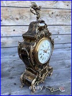 Hour Lavigne Paris Cartel Pendule Bronze Style Louis XV Ancien Vintage