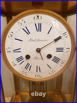 Immense Pendule Horloge Cage De Paul Garnier Paris Clock Hauteur 43 CM Mercure