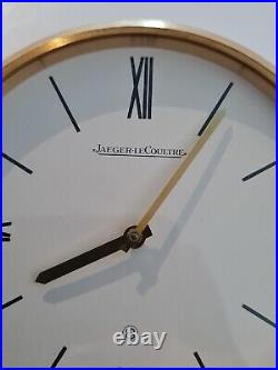 JAEGER LECOULTRE PENDULE BUREAU 1970 LAITON BROSSÉ HORLOGERIE MÉCANIQUE montre