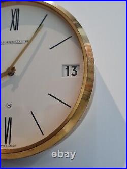 JAEGER LECOULTRE PENDULE BUREAU 1970 LAITON BROSSÉ HORLOGERIE MÉCANIQUE montre