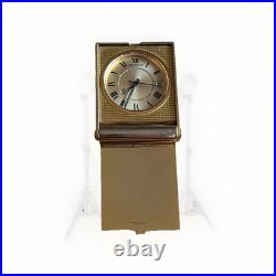 Jaeger-LeCoultre Memovox Gold Plated 1970s Mini réveil de poche Alarm Clock